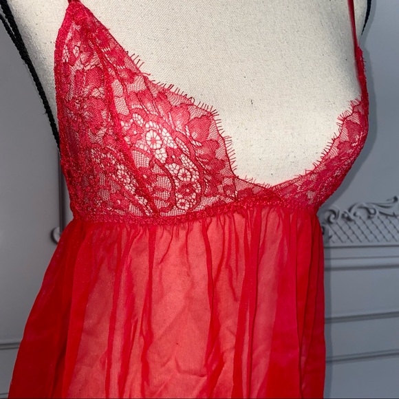 Victoria’s Secret Red Lace Babydoll | Size XS - Picture 6 of 7